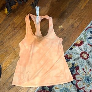 Women's Orange Racerback Tank Top